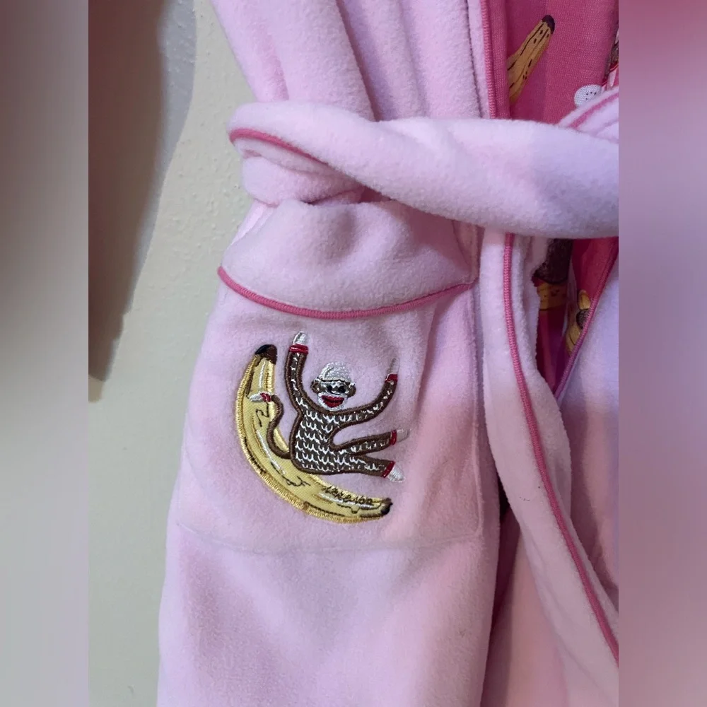 Nick & Nora Pink Gone Bananas Toddler Robe